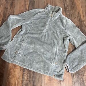 Gerry Weber Women’s Light Gray 1/4 Zip-Up Sweatshirt